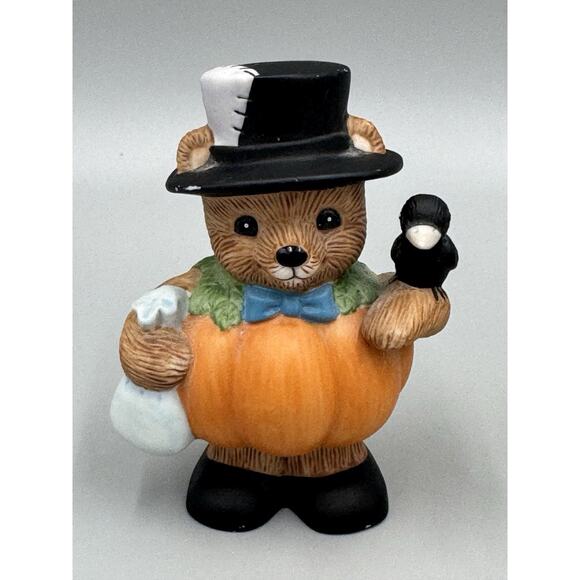 Vintage Halloween Home Interiors Pumpkin Patch Bears Set 1998 READ DETAILS - Picture 3 of 10